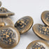 Button - Lion - Old Brass - 21mm